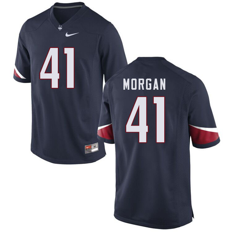 Men #41 D.J. Morgan Uconn Huskies College Football Jerseys Sale-Navy - Click Image to Close